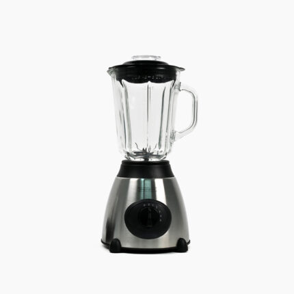 Električni blender Royalty Line sive i crne boje s provisdnom posudom.